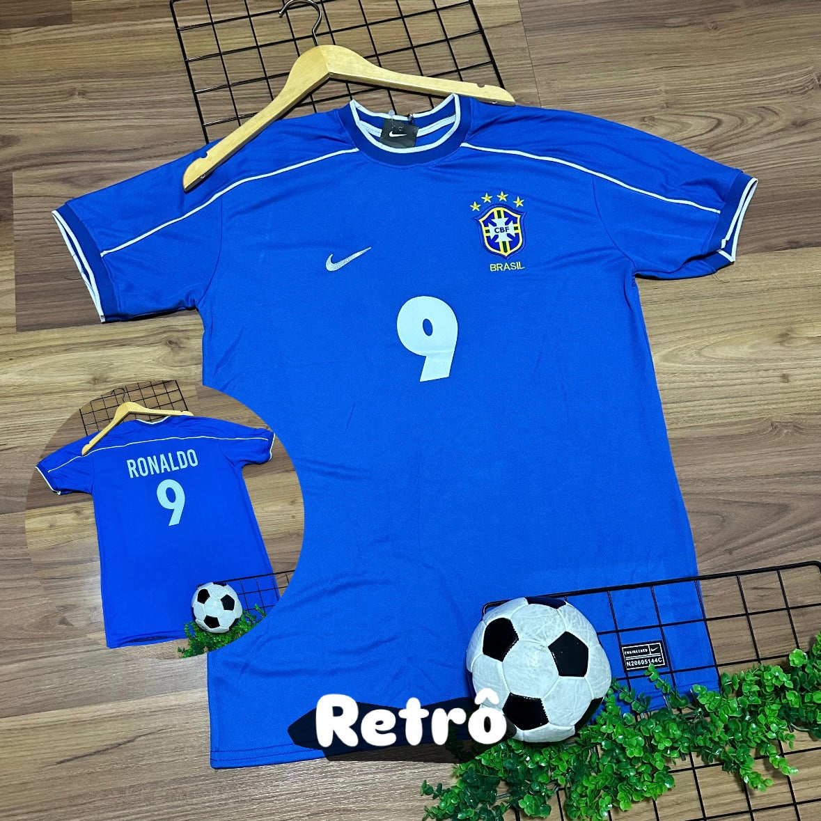 Camiseta Premium Seleção Brasil Retro - Masculino