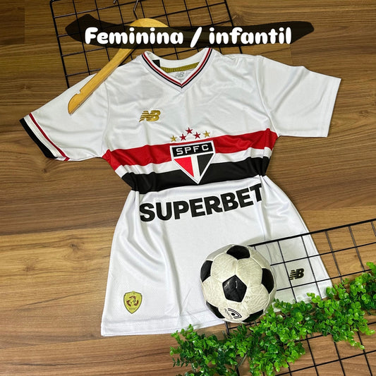Camiseta São Paulo - Infantil Feminina